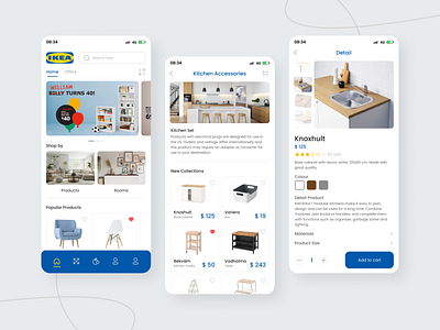 IKEA Apps - Redesign app application awesome design design fresh ui design ikea ikea apps inspiration redesign trend design ui ui design user experience user interface