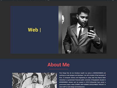 A Portfolio Site Made By WordPress and Elementor. branding design elementor portfolio site web wordpress