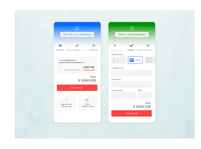 Credit Card - Check Out Form dailyui dailyuichallenge design ui webdesign