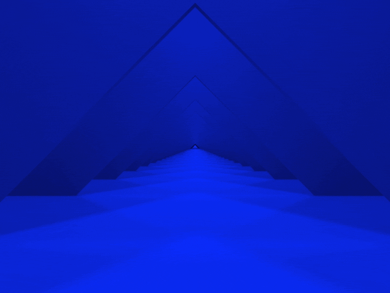 AVX 002 atmosphere blue environment gif monochrome triangles