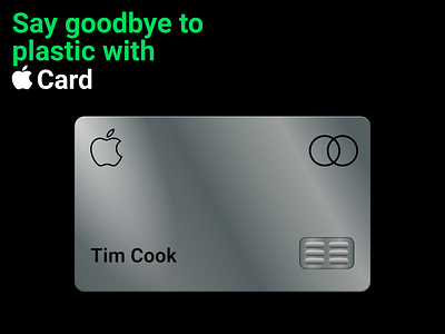 Apple Card Design apple apple card apple pay bank branding card card design credit card debit card design mastercard titanium