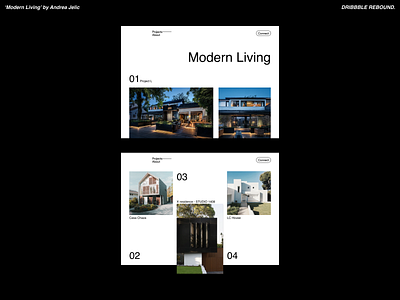 Modern Living: Rebound architecture housing minimalist modern modern living rebound web design website