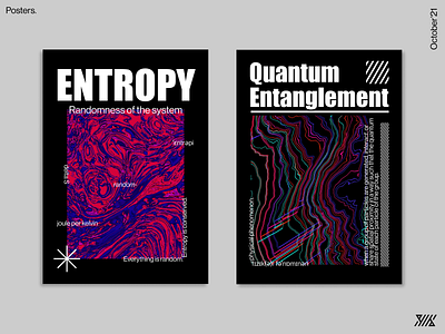 Random Posters design entropy physics posters quantum quantum entanglement random