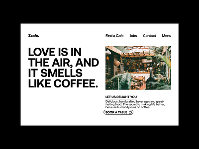 Weekly Warmup (105): Landing Page for Cafe cafe coffee landing page web design website weekly warm up
