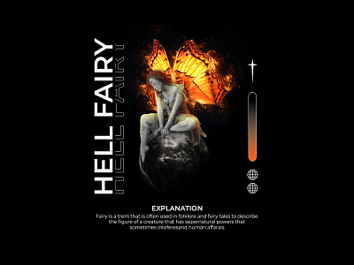 Hell Fairy art design graphic design poster poster a day poster art poster design typography