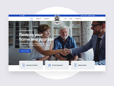 Website Design for an Insurance Claim Company