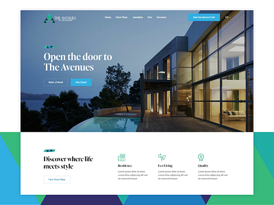 Website Design for an Apartment Complex design landing page logo ui ux web website