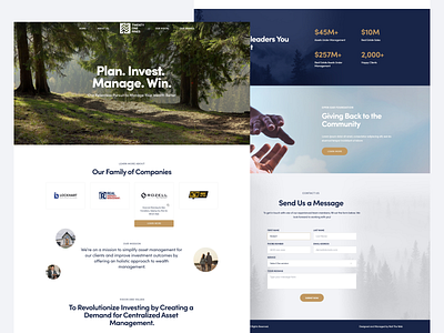 A website design for Twenty One Pines! branding company design illustration landing page logo ui ux vector web website xd