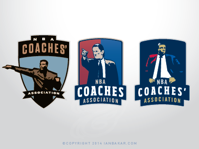 Reggie, Pat, Doc branding logo nba sports