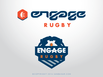 Engage branding logo rugby sports