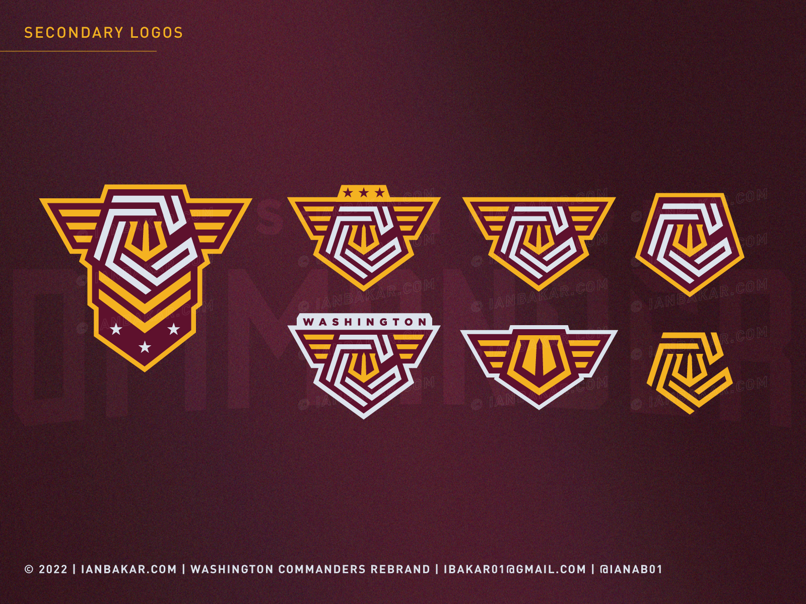 The Real Washington Commanders (Rebrand Pt 4 - Uniforms) by Ian Bakar on  Dribbble