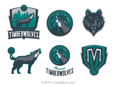 Minnesota Timberwolves Rebranding Concept basketball logo minnesota nba sports timberwolves