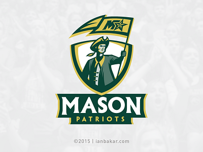 Mason Patriots (GMU) University Athletics Rebrand athletics basketball george gmu logo mason ncaa sports university virginia