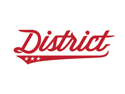 Districtscript1 brand clothing logo wordmark