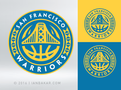 Make the Move to "The City" basketball branding bridge logo nba sports warriors