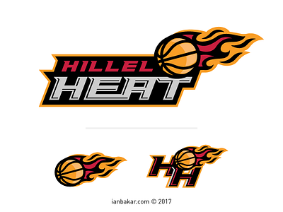 Feel the Heat athletics basketball branding heat high school sports