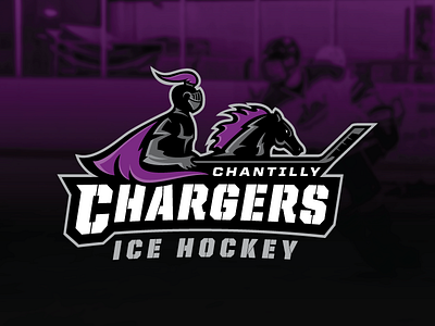 Chantilly Chargers Ice Hockey branding hockey logo school sports
