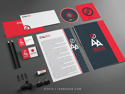 Whole Lotta Acronym branding dna logo medical research stationery