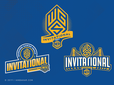 Warriors Gaming Squad Invitational, Unused Designs basketball branding esports event gaming nba warriors