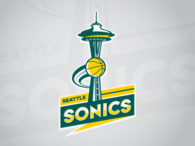 Seattle Sonics Concept basketball logo nba seattle sonics sports