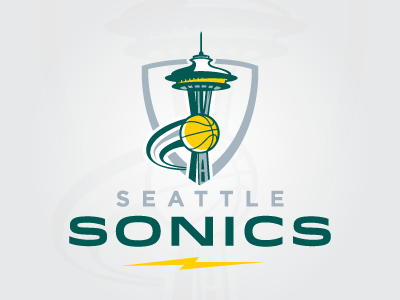 Seattle Sonics Concept 2 basketball logo nba seattle sonics sports
