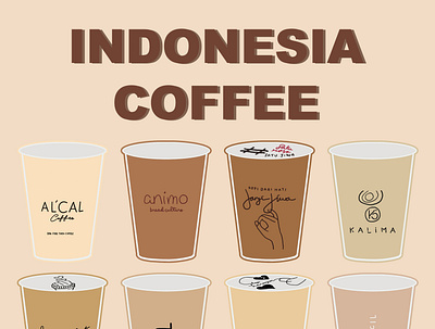 Indonesia Coffee coffee coffee shop illustration indonesia product design