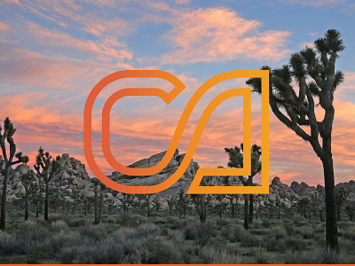 Logo- California Travel Association 2 branding design graphic design illustration logo typography vector