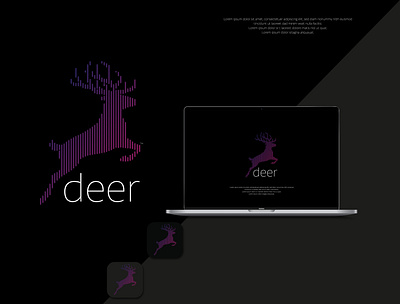 Modern Tech deer Logo Design branding design graphic design illustration logo minimal vector
