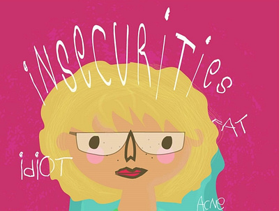 INSECURITIES design flat illustration vector