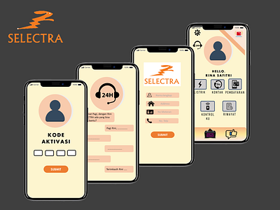 Selectra Application Mobile app axure design ui ux