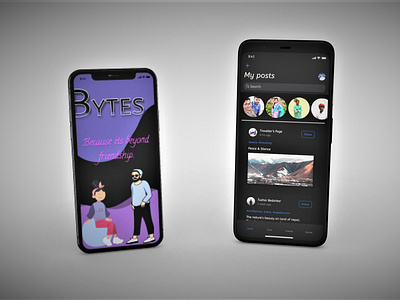 BYTES Chat App app chat app design mobile ui ux
