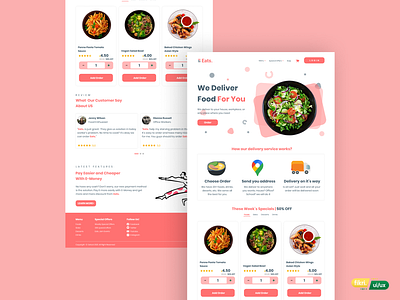 Deliver Meal Landing Page culinary dailyui delivery design eatery eating eats figmadesign landingpage meal meal planner meals uiuxdesign userinterface webdesign