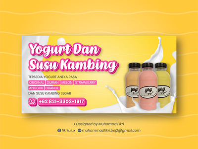 Yogurt And Milk Product Banner