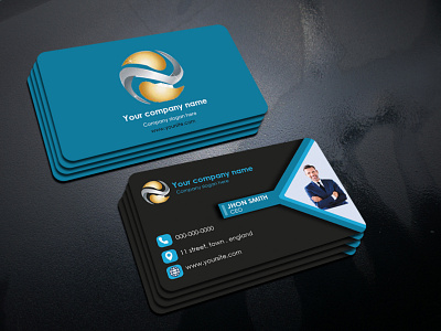 Corporate Business Card 1.0 adobe photoshop business card design business cards businesscard corporate creative double sided graphicdesign marketing print ready