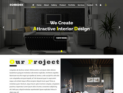 Homedek website design ecommerce design email signature email template landing page design online shop online store psd to html responsive web design web development wordpress design