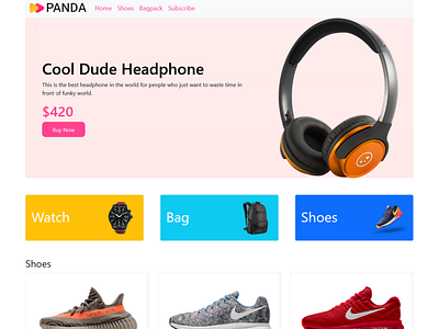 Panda-Commerce-Bootstrap-Responsive-website