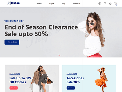 R Shop Ecommerce Website or Web Application application development design ecommerce design javascript mongodb node js react js web web app web design web development