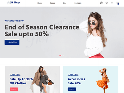 R Shop Ecommerce Website or Web Application