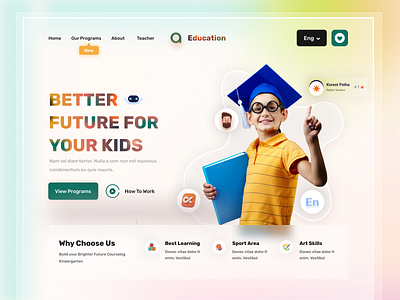 E-Learning Website Development bootstrap css design elearning website express js html javascript node js react js web design web development website