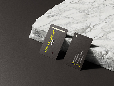 Business card design 3D mockup.