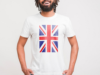 British flag t-shirt design creative design illustration t shirt design t shirt illustration t shirt mockup t shirts