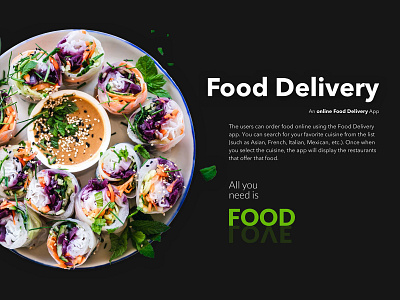 Food Delivery - For a Flavorful Meal