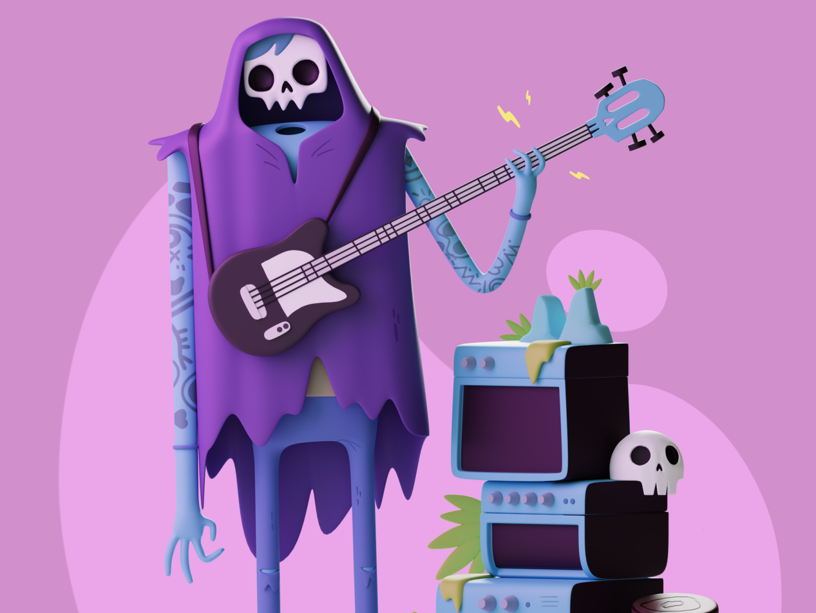 Dead rocker by danya_motion on Dribbble