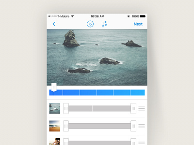 Video Editor editor interaction ios sketching ui ux