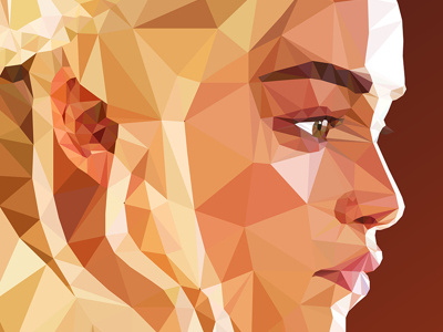 Daenerys - Low poly Game of Thrones 3d art blue character clean color design game of thrones low poly minimal red vector