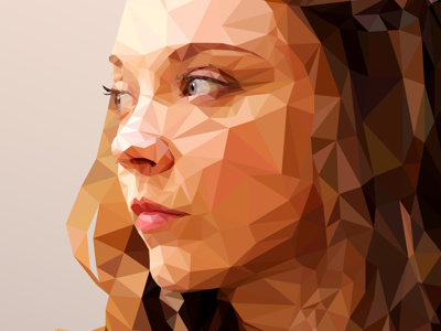 Margaery - Low poly Game of Thrones 3d art blue character clean color design game of thrones green minimal orange vector
