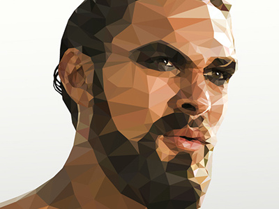 Khal Drogo - Low poly Game of Thrones 3d art blue character clean color design green minimal orange red vector