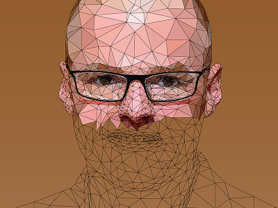 Heston Blumenthal - Low Poly Illustration