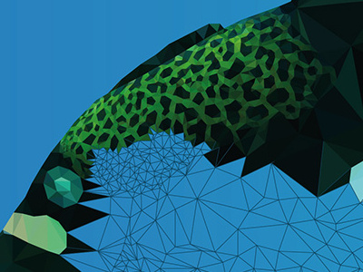 More from "Underwater Life" blue clean design graphic design green illustration low poly ocean polygons red vector web design