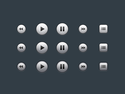 New Rdio Player Buttons
